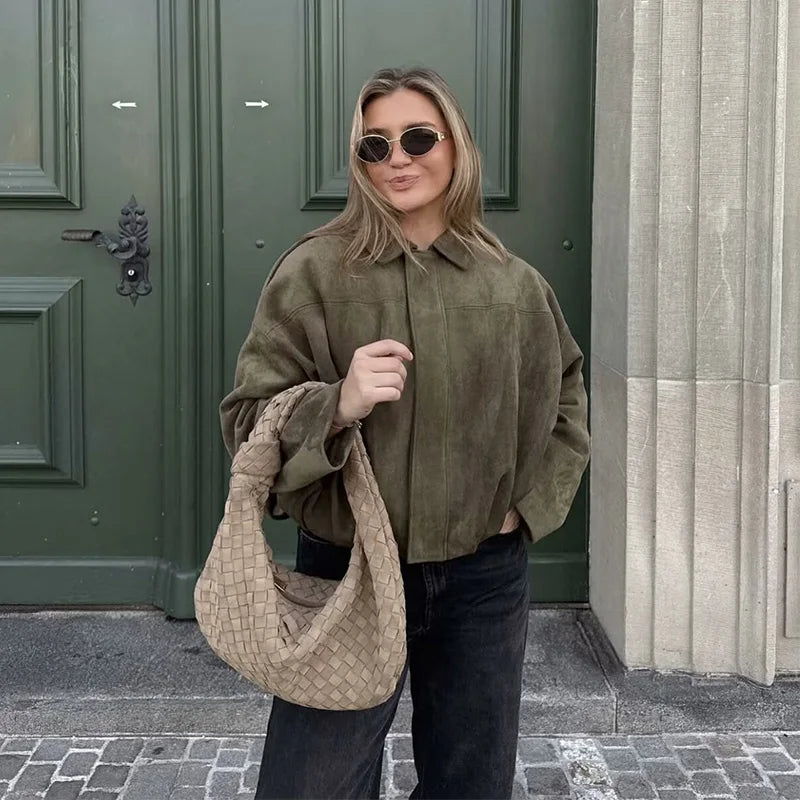 Chic Bomber Coat for Women – Fall Style
