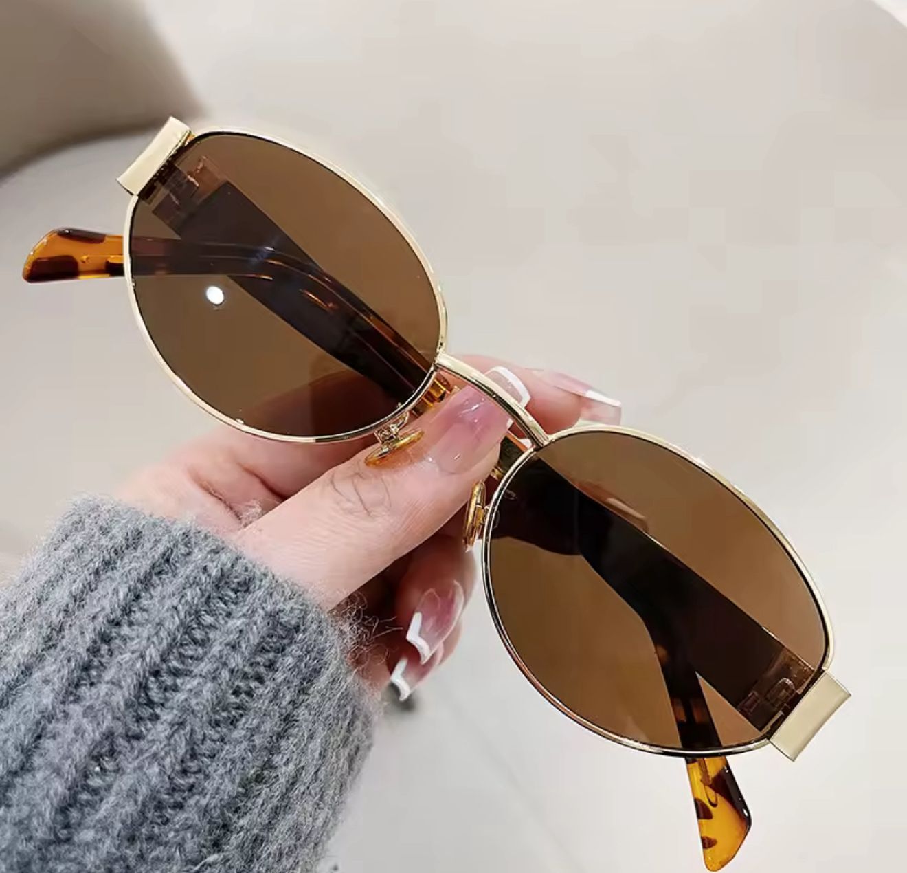 Fashion Oval Sunglasses